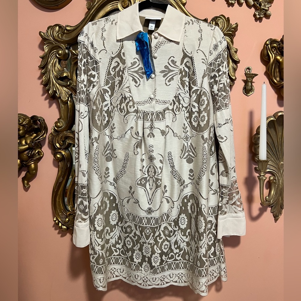 Anna Sui X Target 20 Years Anniversary Lace Shift Mini Gossip Girl Dress View 2